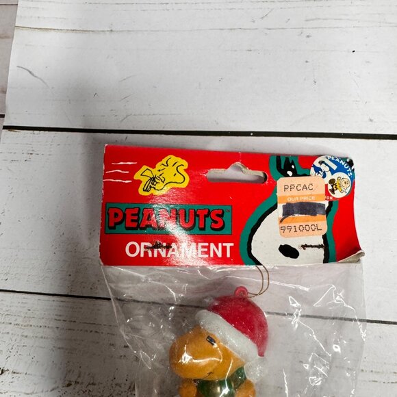 Woodstock in a Stocking Christmas Ornament Kurt Adler 3 1/2" Peanuts Gang Vtg - Picture 2 of 6